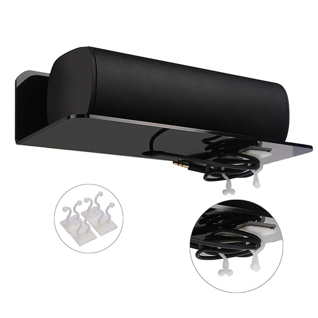 Acrylic Speaker Wall Shelves Damage-Free Expand Wall Space Display Shelf