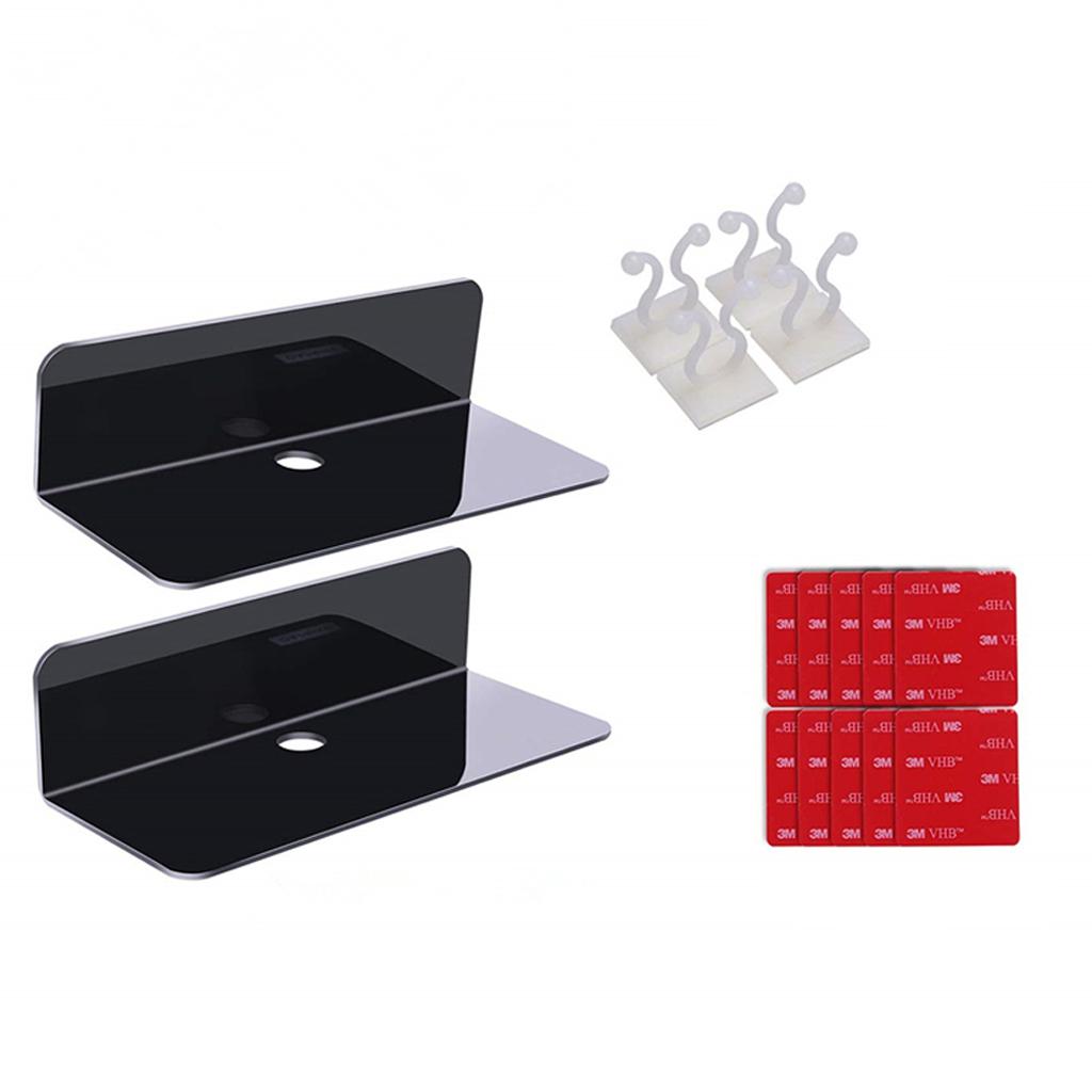 Acrylic Speaker Wall Shelves Damage-Free Expand Wall Space Display Shelf