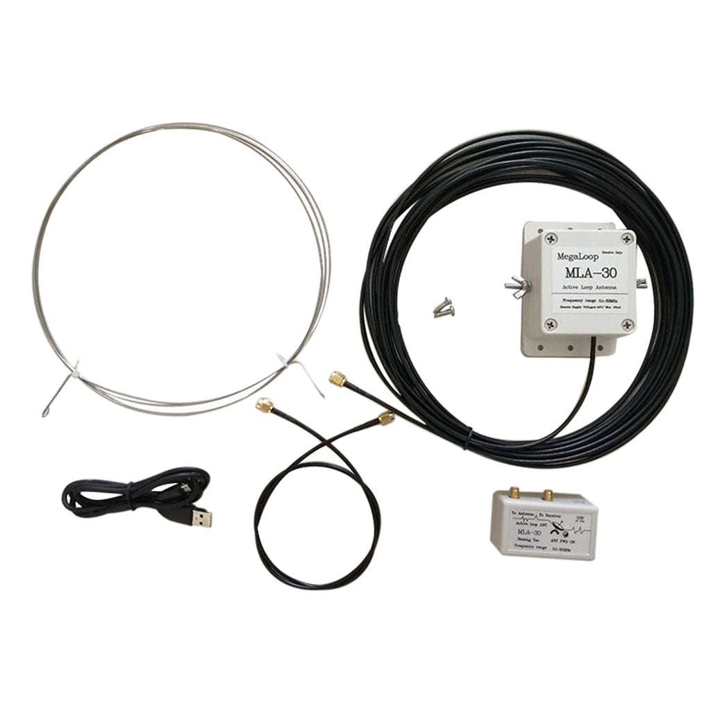 MLA-30 100kHz-30MHz Ring Active Receive Antenna Low Noise Medium ShortWave