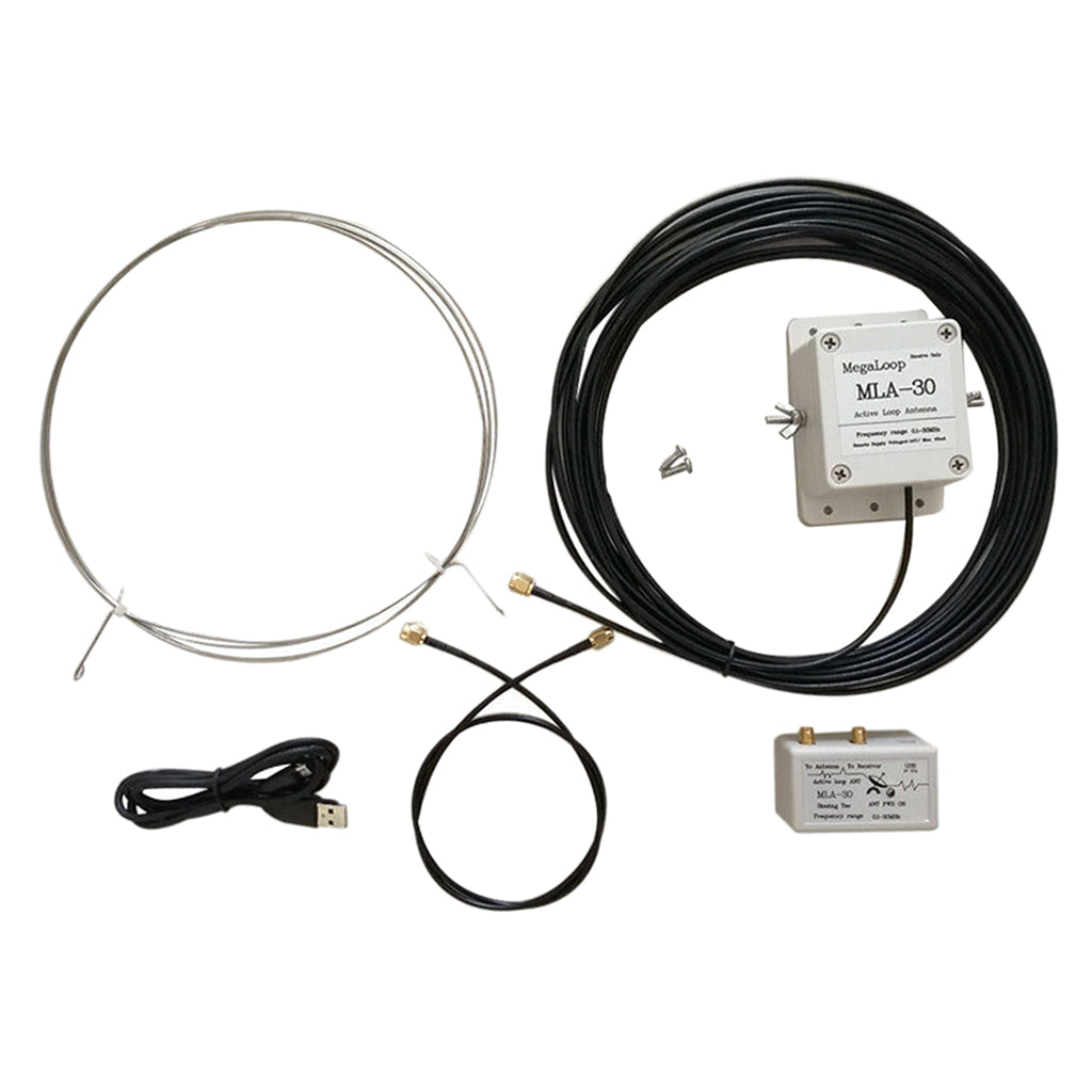 MLA-30 100kHz-30MHz Ring Active Receive Antenna Low Noise Medium ShortWave