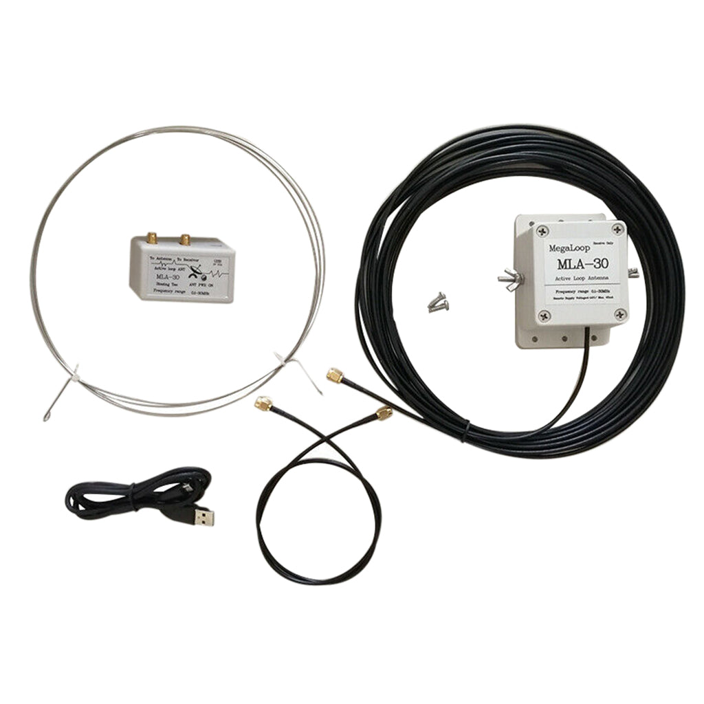 MLA-30 100kHz-30MHz Ring Active Receive Antenna Low Noise Medium ShortWave