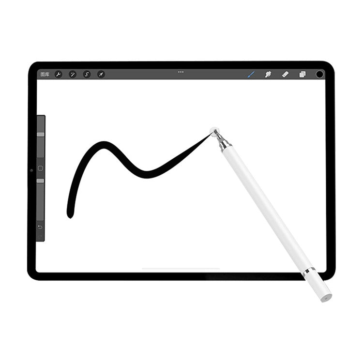 2-in-1 Screen Stylus Capacitive Pen High Sensitivity Stylus Pencil Universal Capacitive Screen Pencil Compatible with Android, IOS - Rose Gold