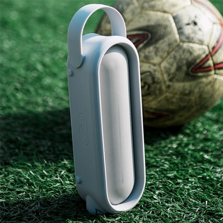 TXESIGN Anti-Scratch Silicone Case for Beats Pill+, Protective Cover Portable Bluetooth Speaker Sleeve with Handle Strap for Carrying - Light Grey
