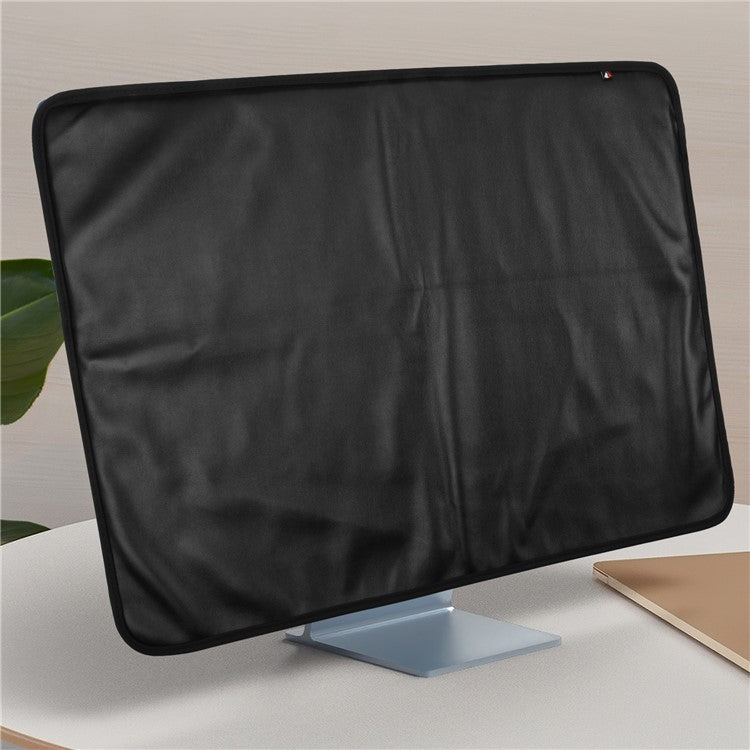 TXESIGN For iMac 24-Inch Computer Monitor Display Screen Dust Cover PU Leather Storage Sleeve Protective Case - Black