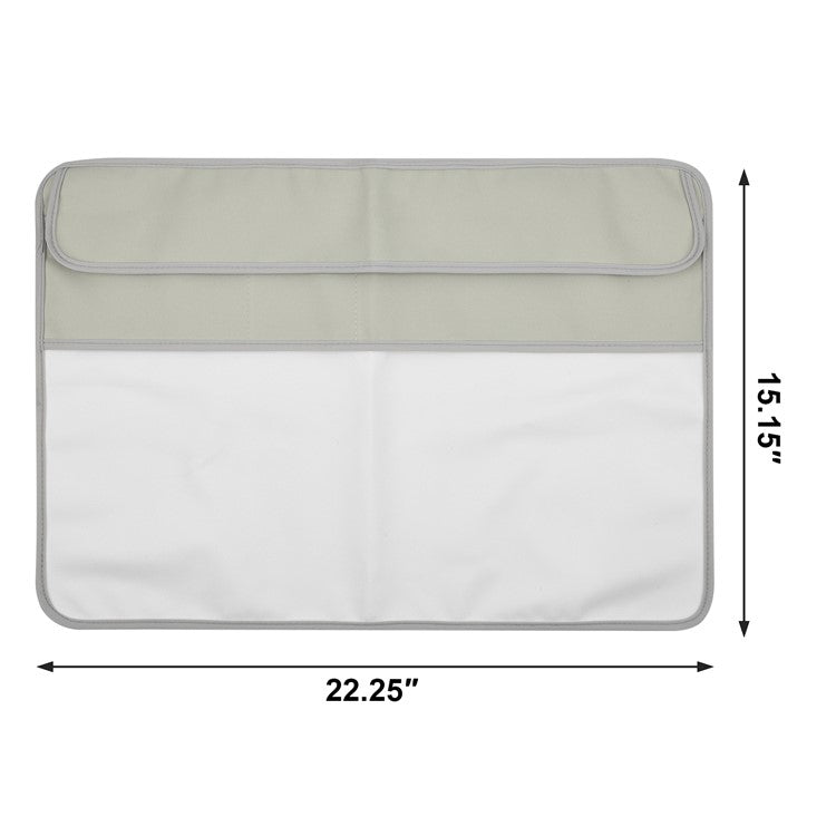 TXESIGN For iMac 24-Inch Computer Monitor Display Screen Dust Cover PU Leather Storage Sleeve Protective Case - Silver-grey