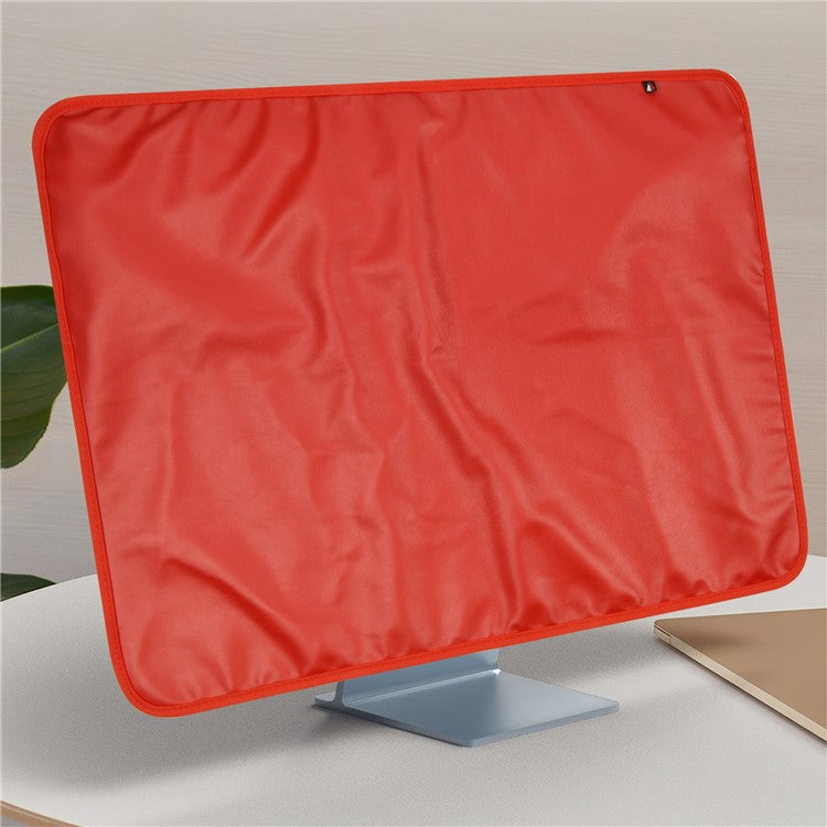 TXESIGN For iMac 24-Inch Computer Monitor Display Screen Dust Cover PU Leather Storage Sleeve Protective Case - Red