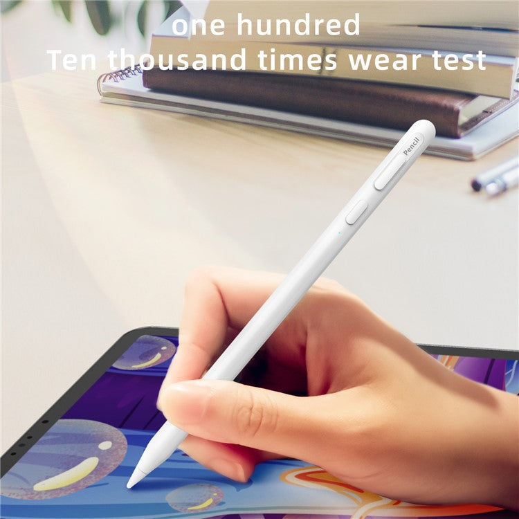 S-IP01 Magnetic Capacitive Pen for iPad , Touch Screen Writing Drawing Stylus Pen Pencil - White