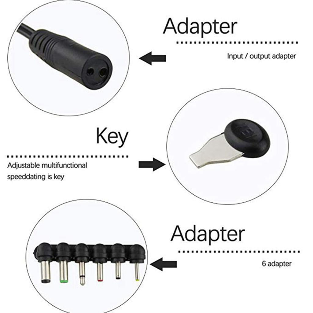 30W Universal DC 3V-12V Adjustable Voltage Power Supply with 6 Plug UK Plug