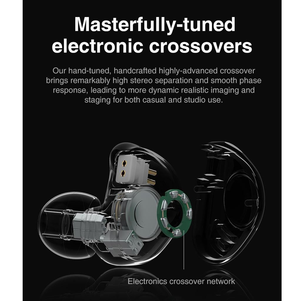 In Ear HiFi Bass Sports Stereo Earbuds Detachable Headphones Black with Mic