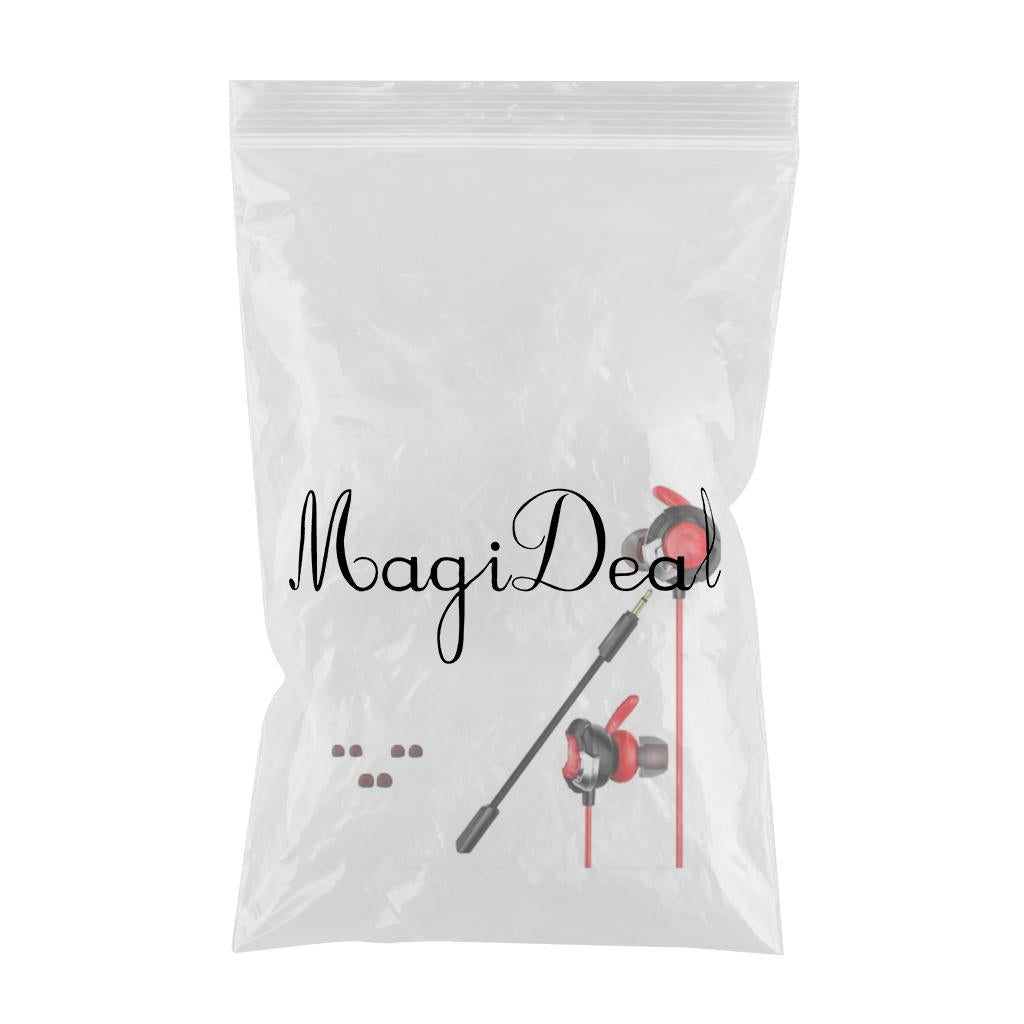 Wired Gaming Earphones with Mic Volume Control and Noise Isolating Red A