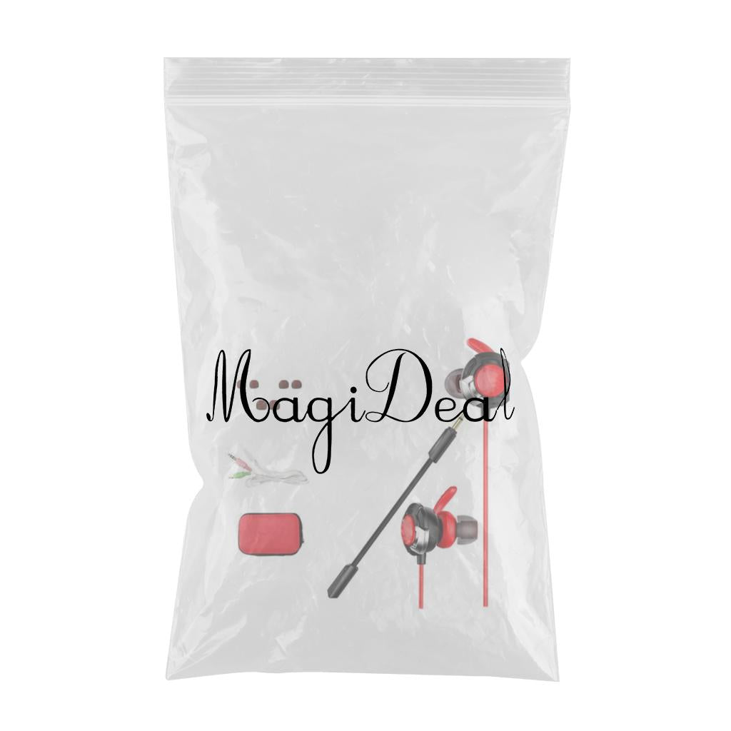 Wired Gaming Earphones with Mic Volume Control and Noise Isolating Red B