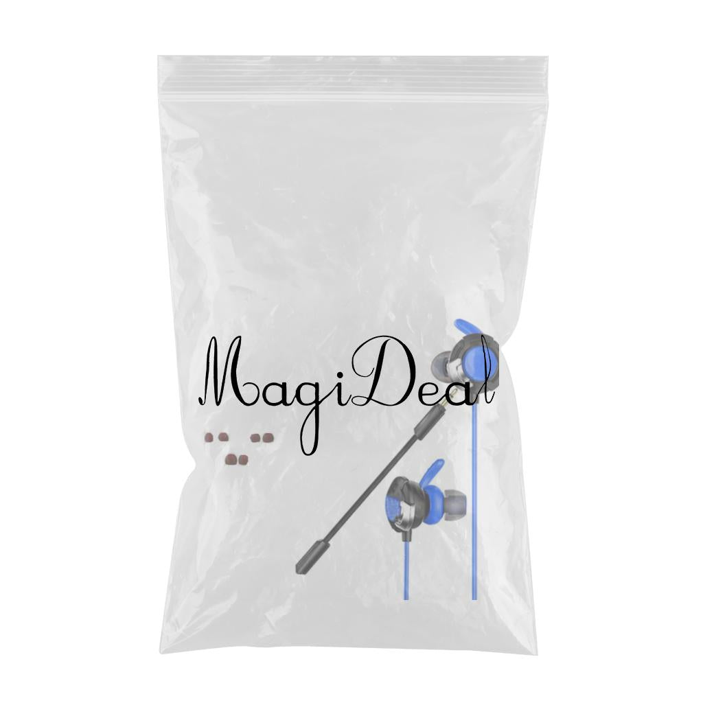 Wired Gaming Earphones with Mic Volume Control and Noise Isolating Blue A