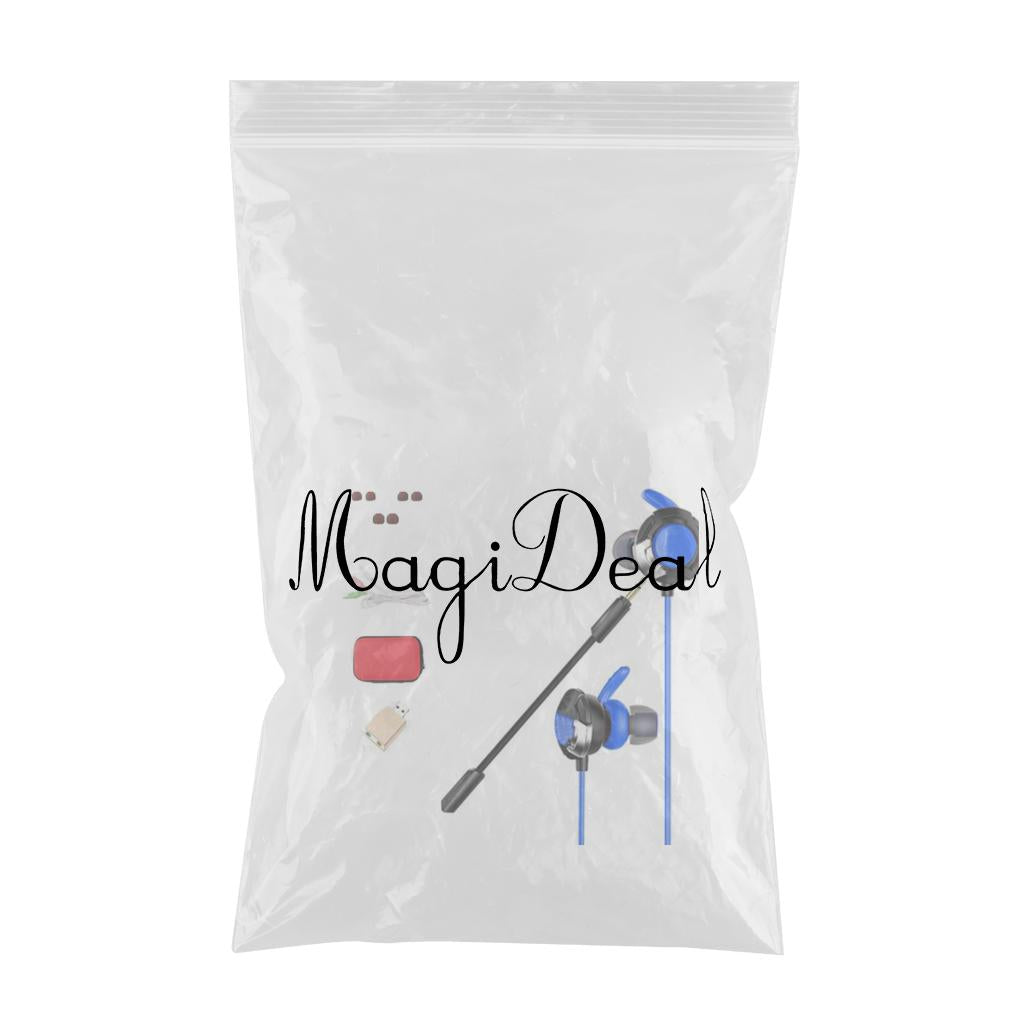 Wired Gaming Earphones with Mic Volume Control and Noise Isolating Blue C