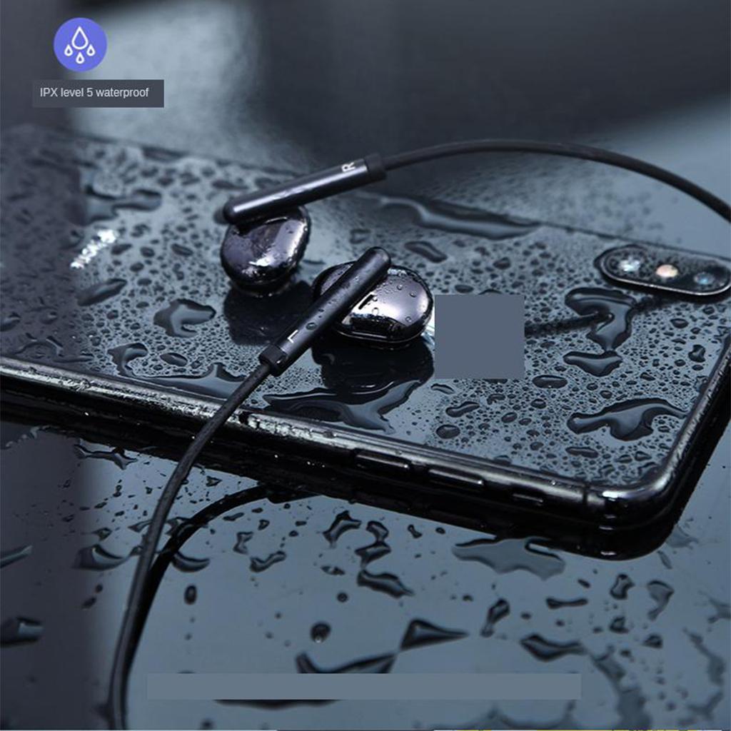 Neckband Sport Bluetooth Earphones Magnet Stereo Heavy Bass w/ Mic Silver