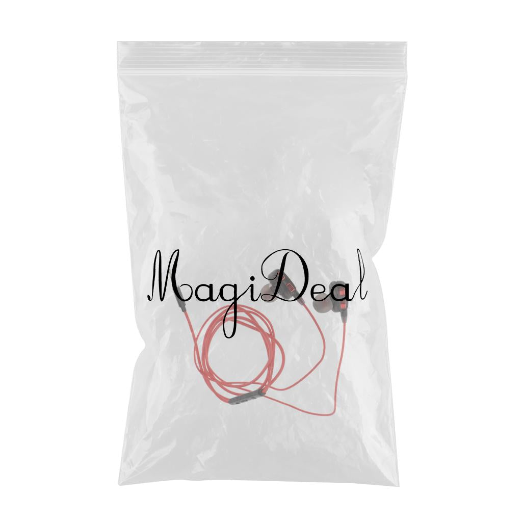 HEAVY DEEP BASS In-ear Earphones Headphones Metal Headsets Black Red