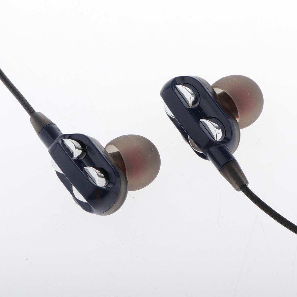 HEAVY DEEP BASS In-ear Earphones Headphones Metal Headsets Black Blue