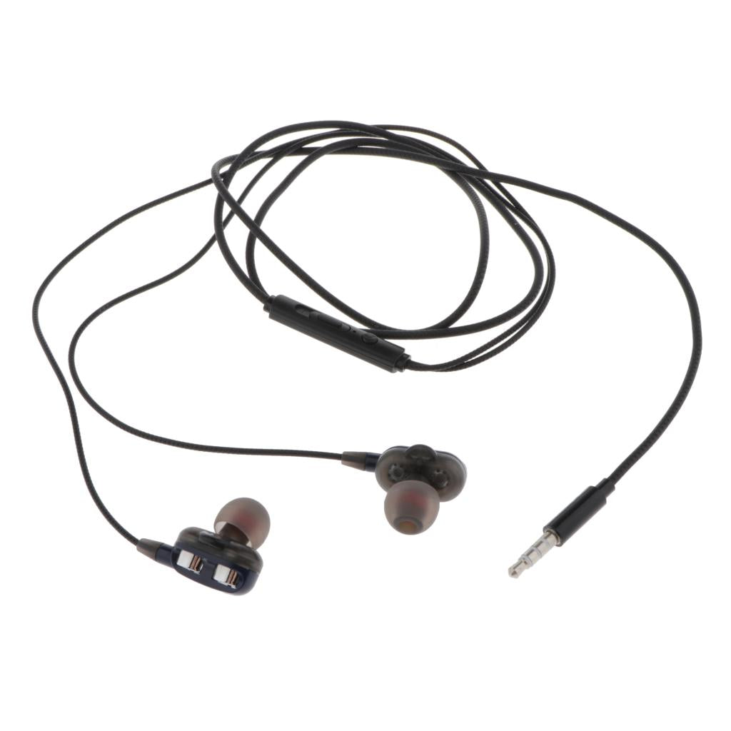 HEAVY DEEP BASS In-ear Earphones Headphones Metal Headsets Black Blue