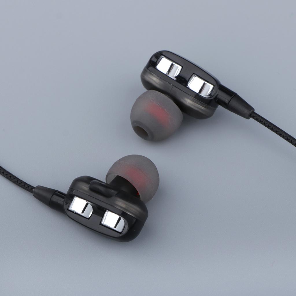 HEAVY DEEP BASS In-ear Earphones Headphones Metal Headsets Black 1