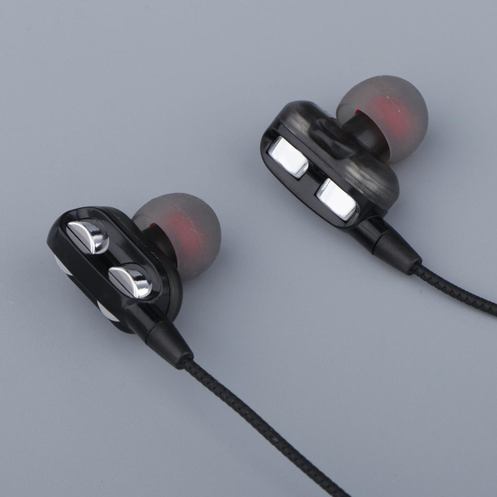 HEAVY DEEP BASS In-ear Earphones Headphones Metal Headsets Black 1