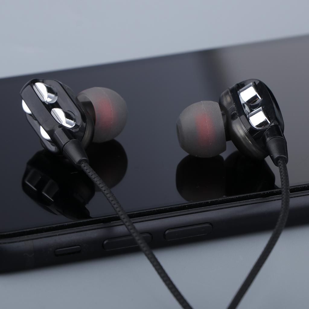 HEAVY DEEP BASS In-ear Earphones Headphones Metal Headsets Black 1