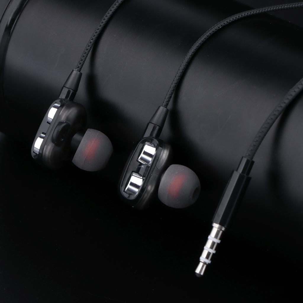 HEAVY DEEP BASS In-ear Earphones Headphones Metal Headsets Black 1
