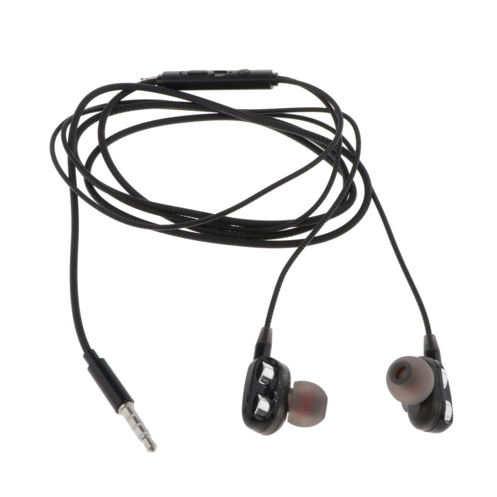 HEAVY DEEP BASS In-ear Earphones Headphones Metal Headsets Black 1