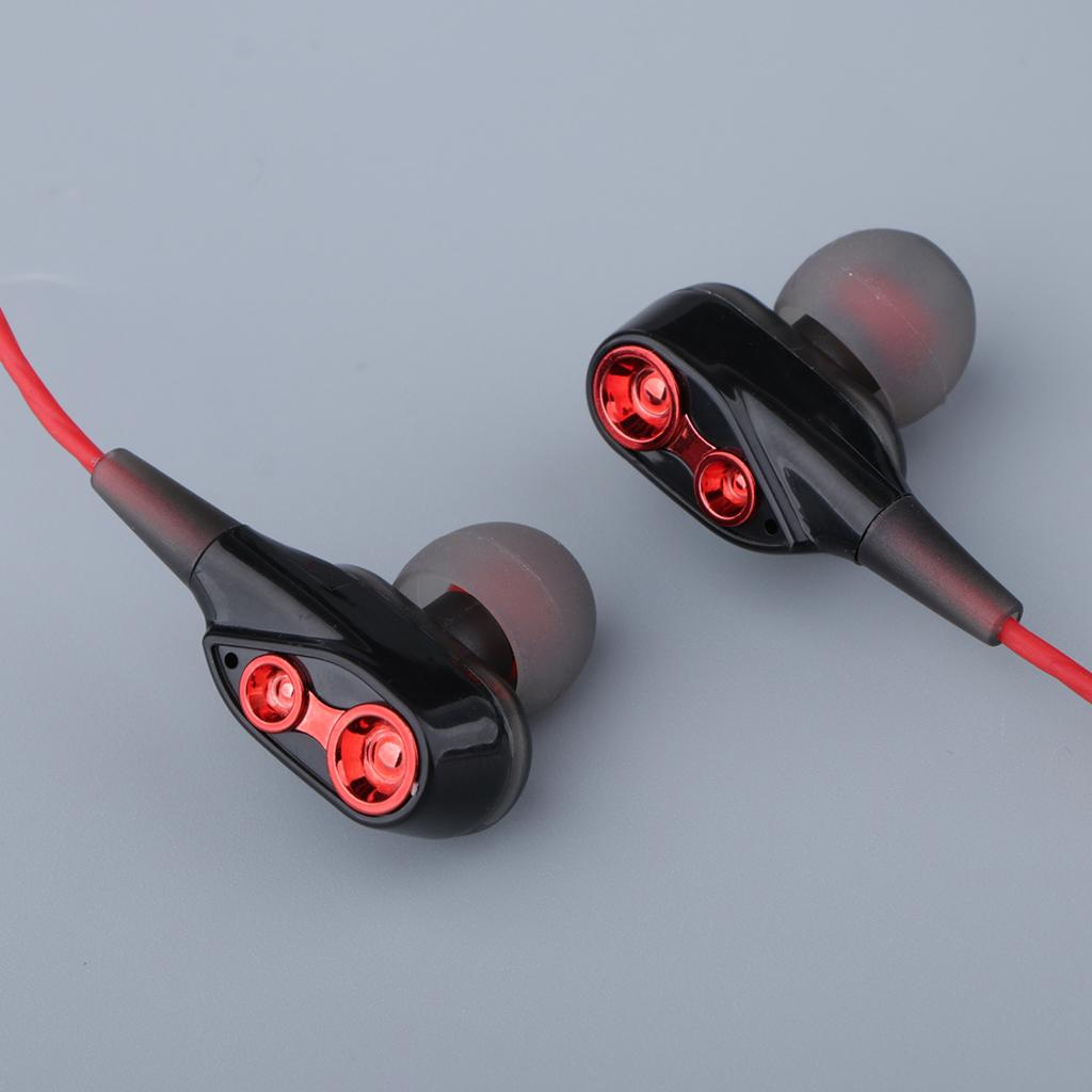 Dual-Action-Coil Earphone with Heavy Bass In-Line Control Noise-isolating