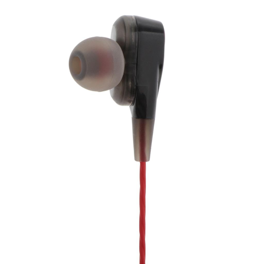 Dual-Action-Coil Earphone with Heavy Bass In-Line Control Noise-isolating