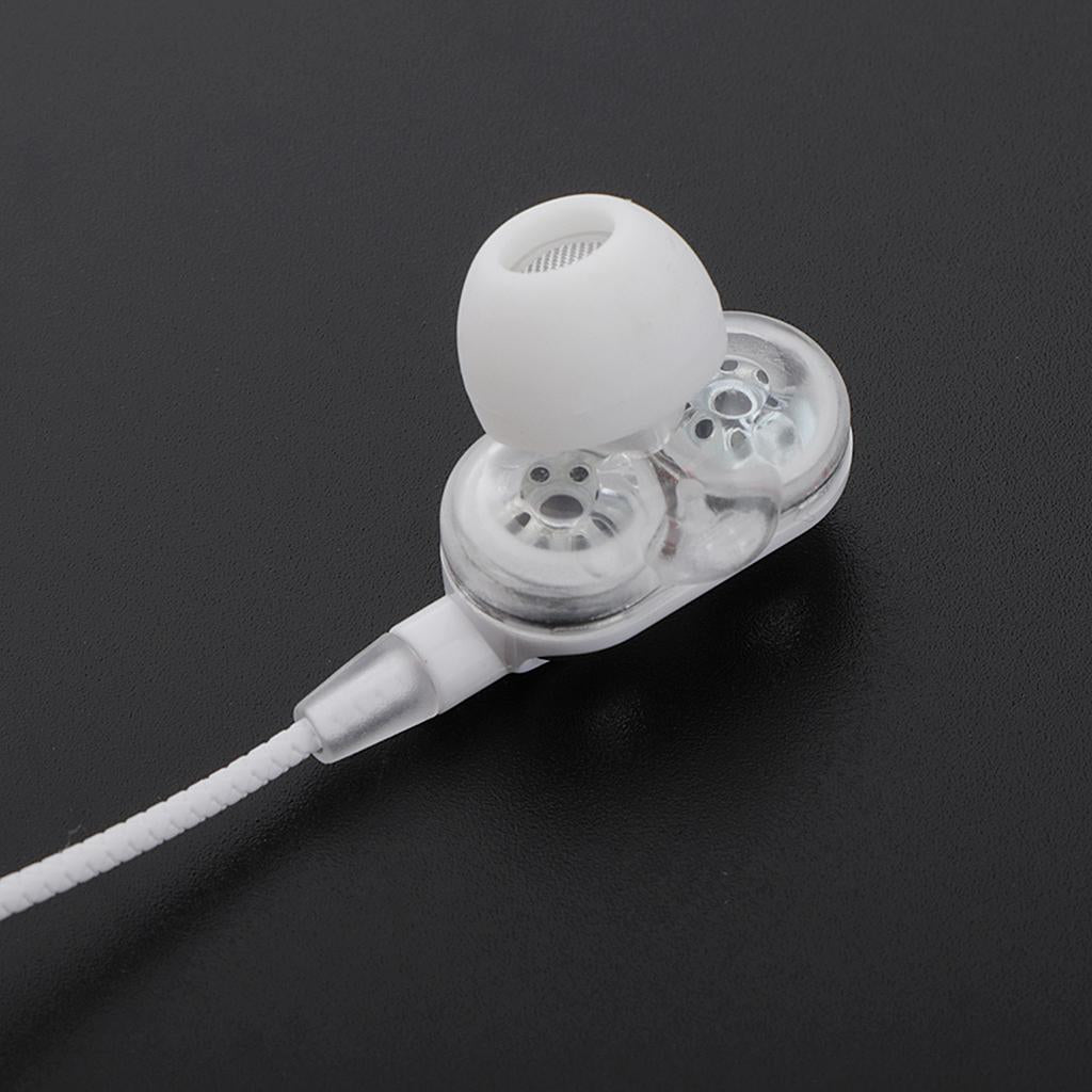 HEAVY DEEP BASS In-ear Earphones Headphones Metal Headsets White