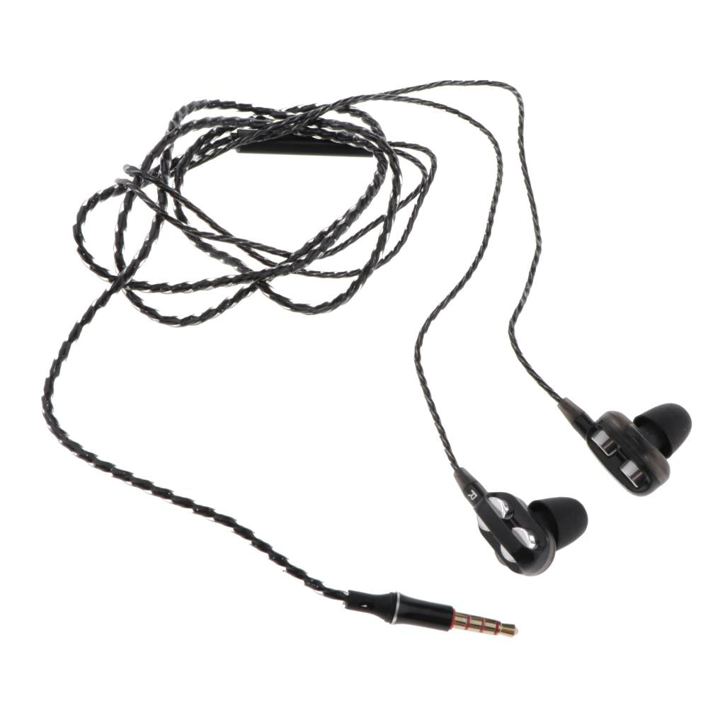 HEAVY DEEP BASS In-ear Earphones Headphones Metal Headsets Black 2