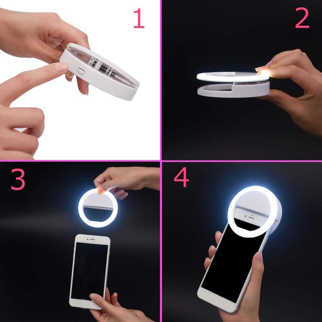 LED Ring Light Round Selfie Lamp For Live Show Taking Pictures Battery Type