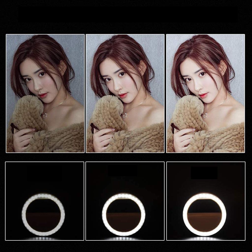 LED Ring Light Round Selfie Lamp For Live Show Taking Pictures Battery Type
