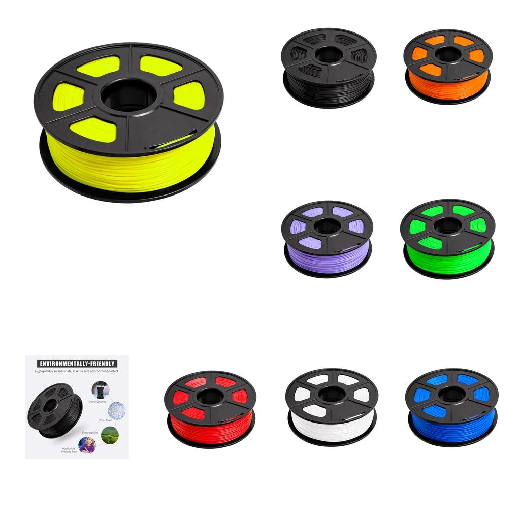 1kg PLA 1.75mm Filament Spool Accuracy 0.03 mm Black