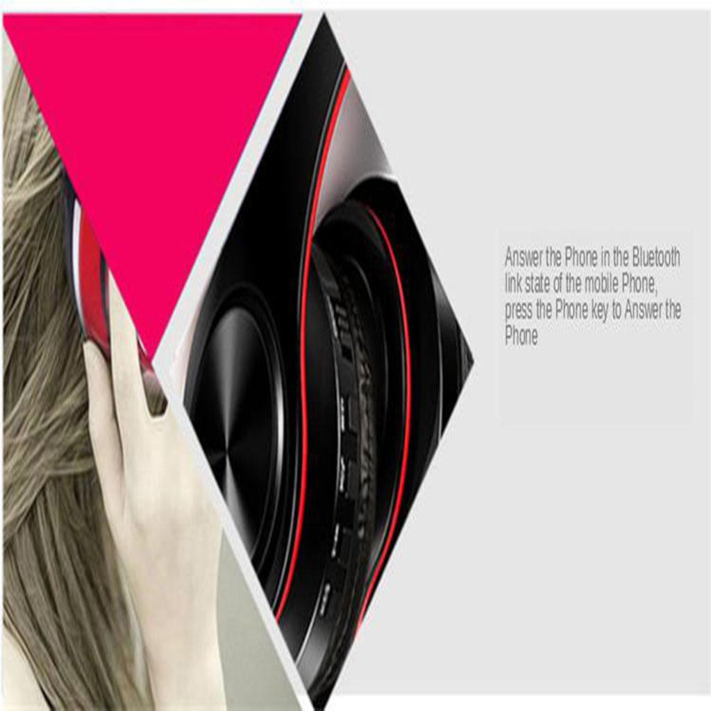 Headphones Earphone Microphone Black Red