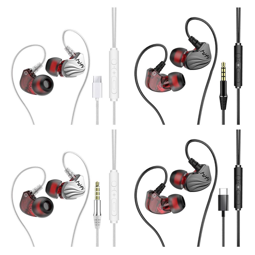 S2000 Earphone Earbud Microphone with Mic 3.5mm Gray 1.2m Cable