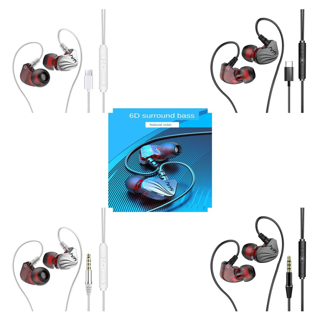 S2000 Earphone Earbud Microphone with Mic 3.5mm Gray 1.2m Cable