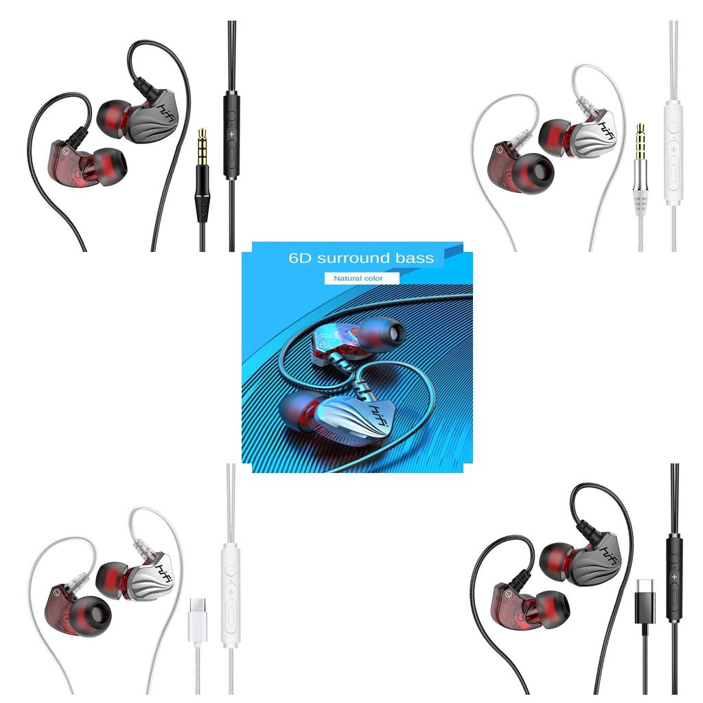 S2000 Earphone Earbud Microphone with Mic 3.5mm Gray 1.2m Cable