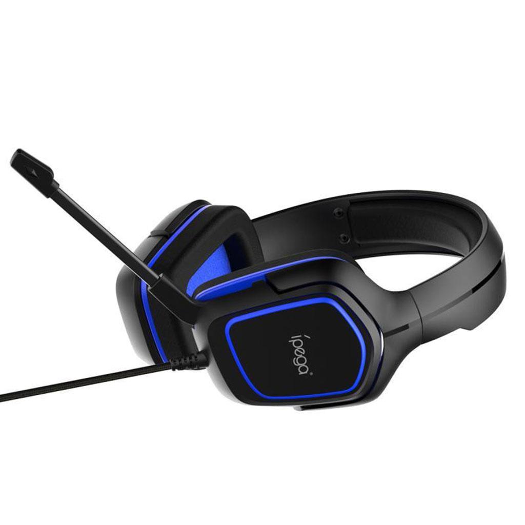 Over Ears Gaming Headset with Mic Microphone for PS4 PC Blue
