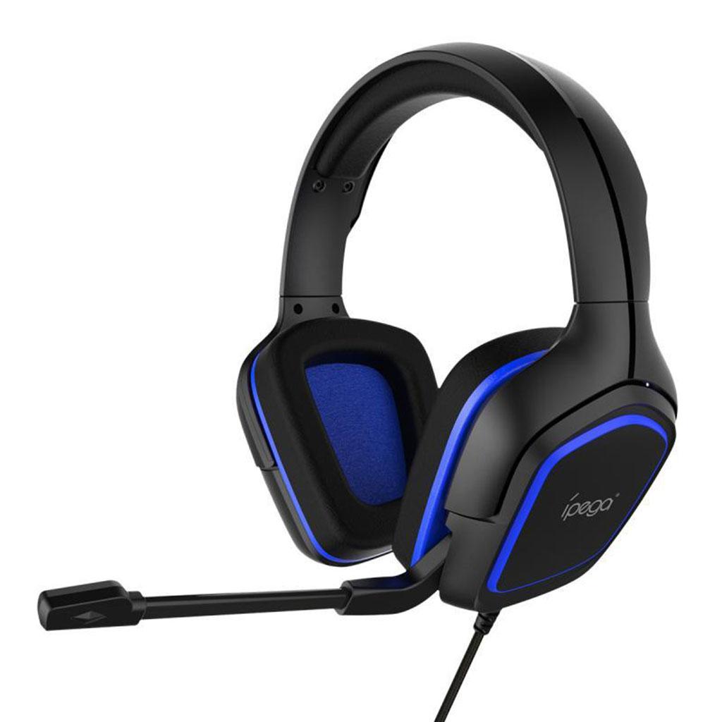 Over Ears Gaming Headset with Mic Microphone for PS4 PC Blue