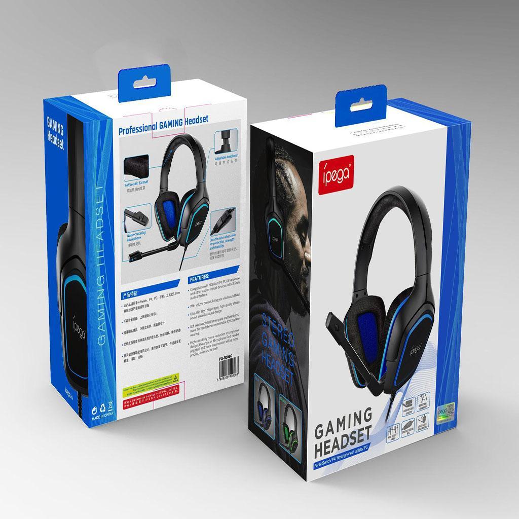 Over Ears Gaming Headset with Mic Microphone for PS4 PC Blue