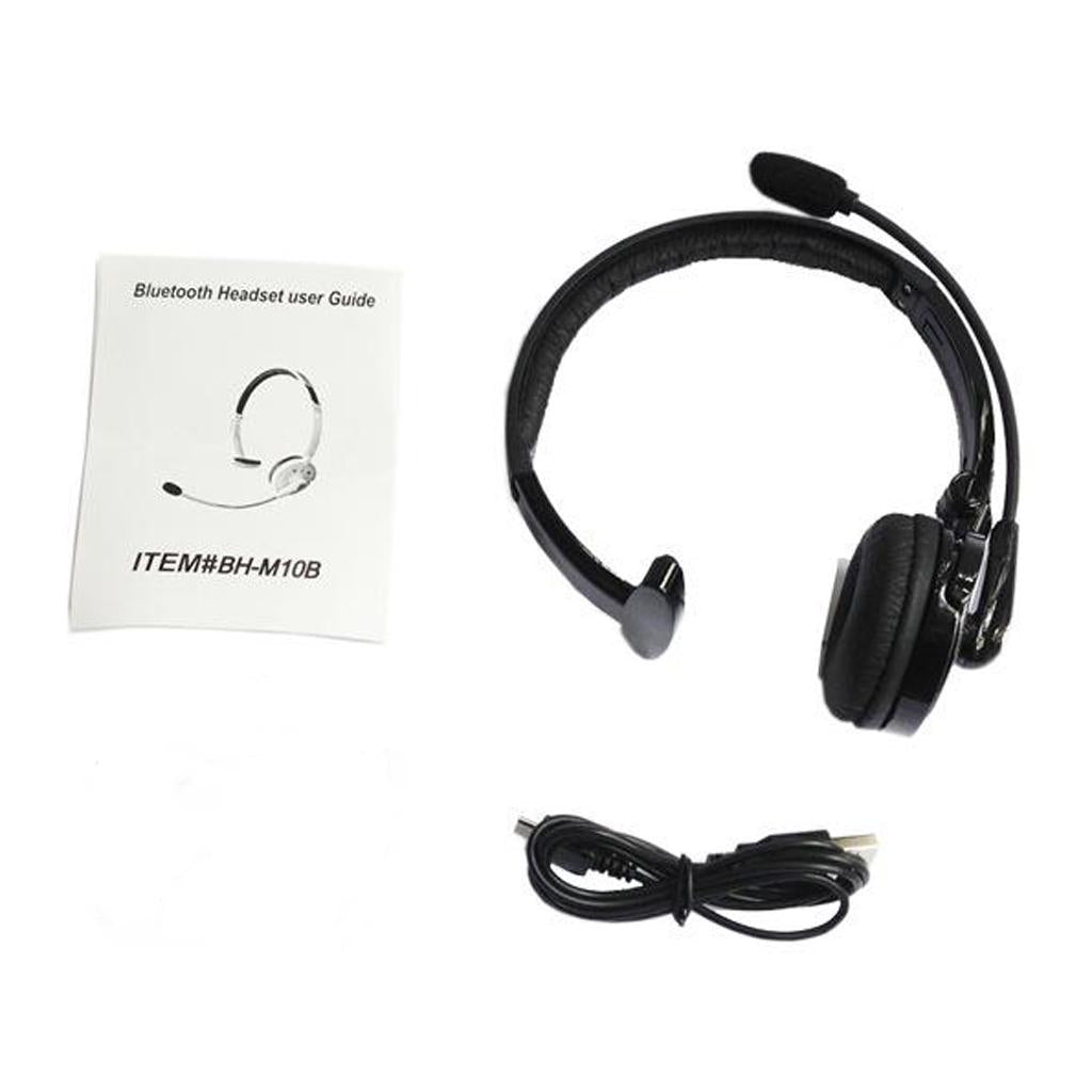 Mono Hands-free Head-mounted Bluetooth Telephone Headset with Mic