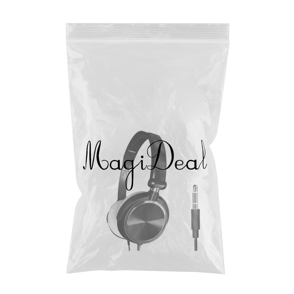 S1 Portable 3.5mm Wired Headset Stereo Foldable Headphones Black