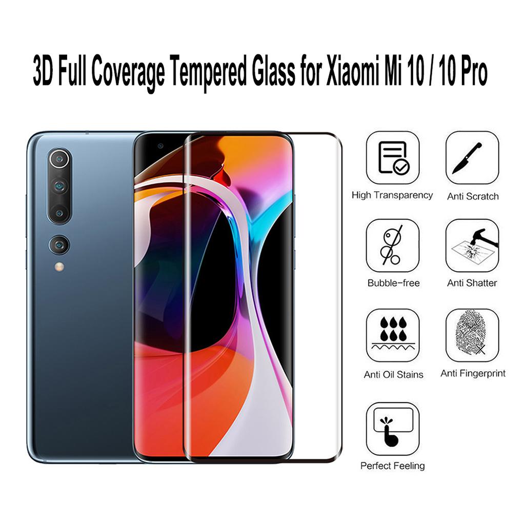 For Xiaomi Mi 10 & Pro 3D Tempered Glass Full Screen Protector 9H Hardness