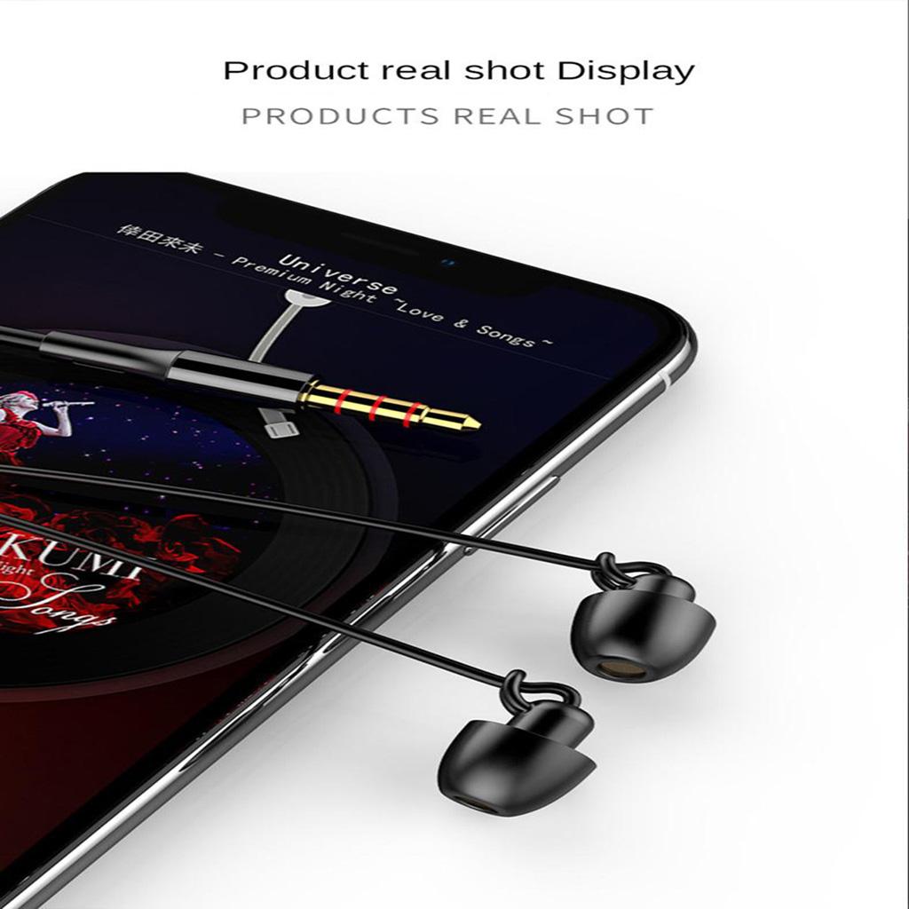 3.5mm Sleep Earplugs Earphone black with Volume Control Mic