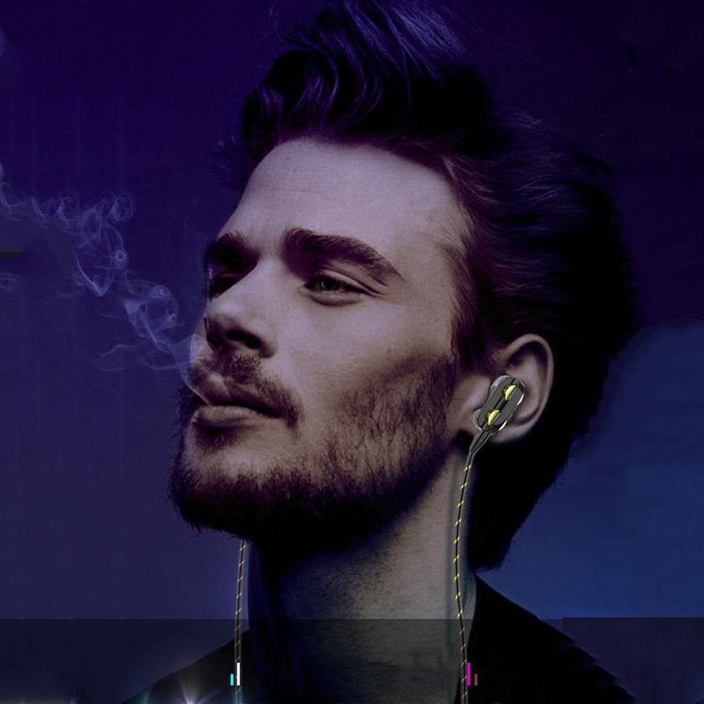 Dual Driver In-Ear Earphones Type C Stereo Headphones with 120cm Cable Black