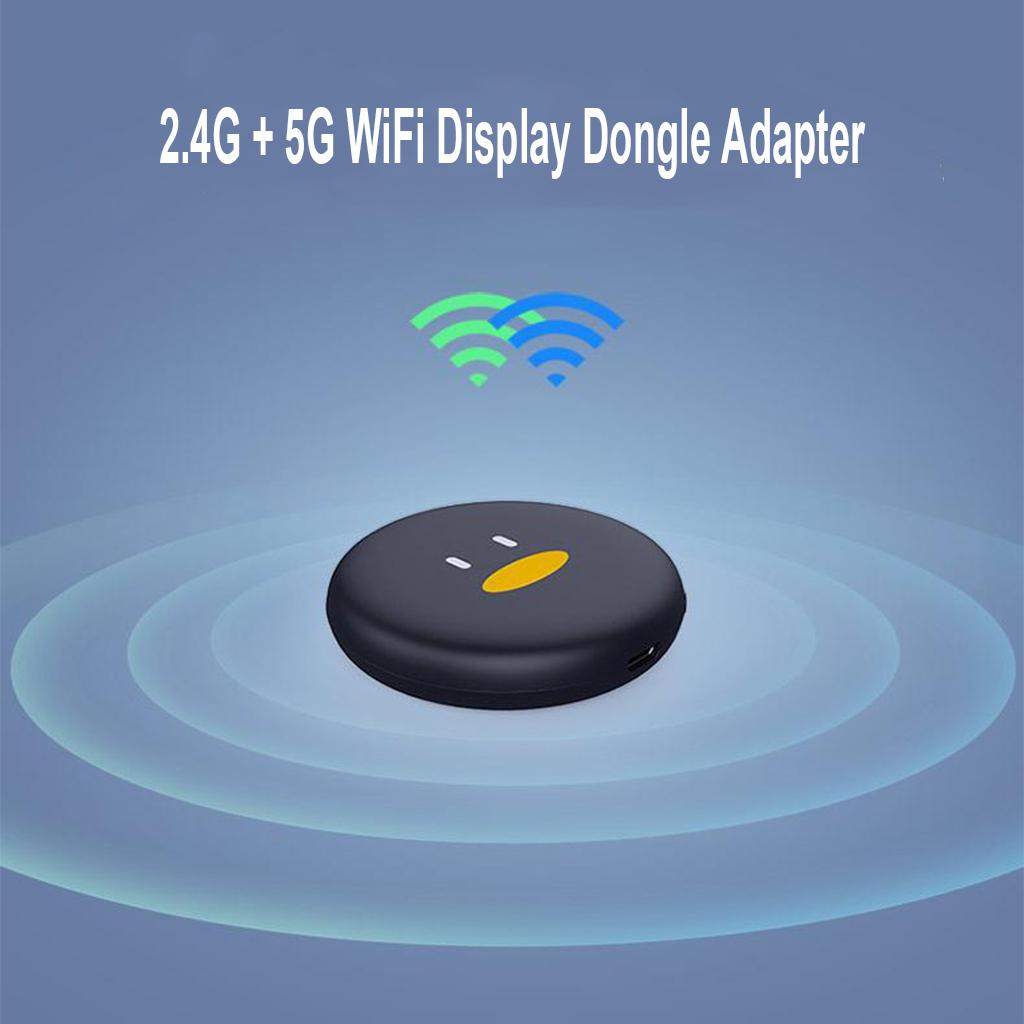 2.4G/5G WiFi Screen Display Receiver Quad Core HDMI 1080P TV Dongle White
