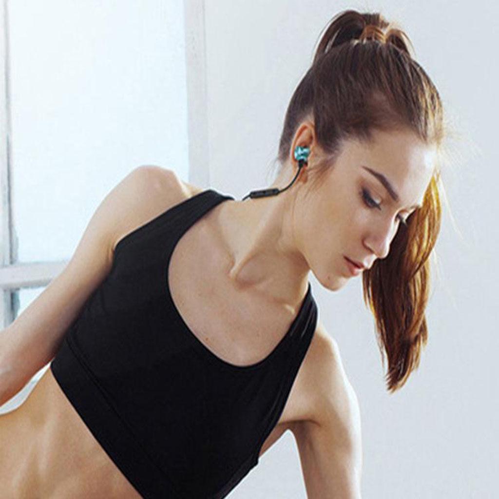 Magnetic Bluetooth In-ear Earphone Sport Blue