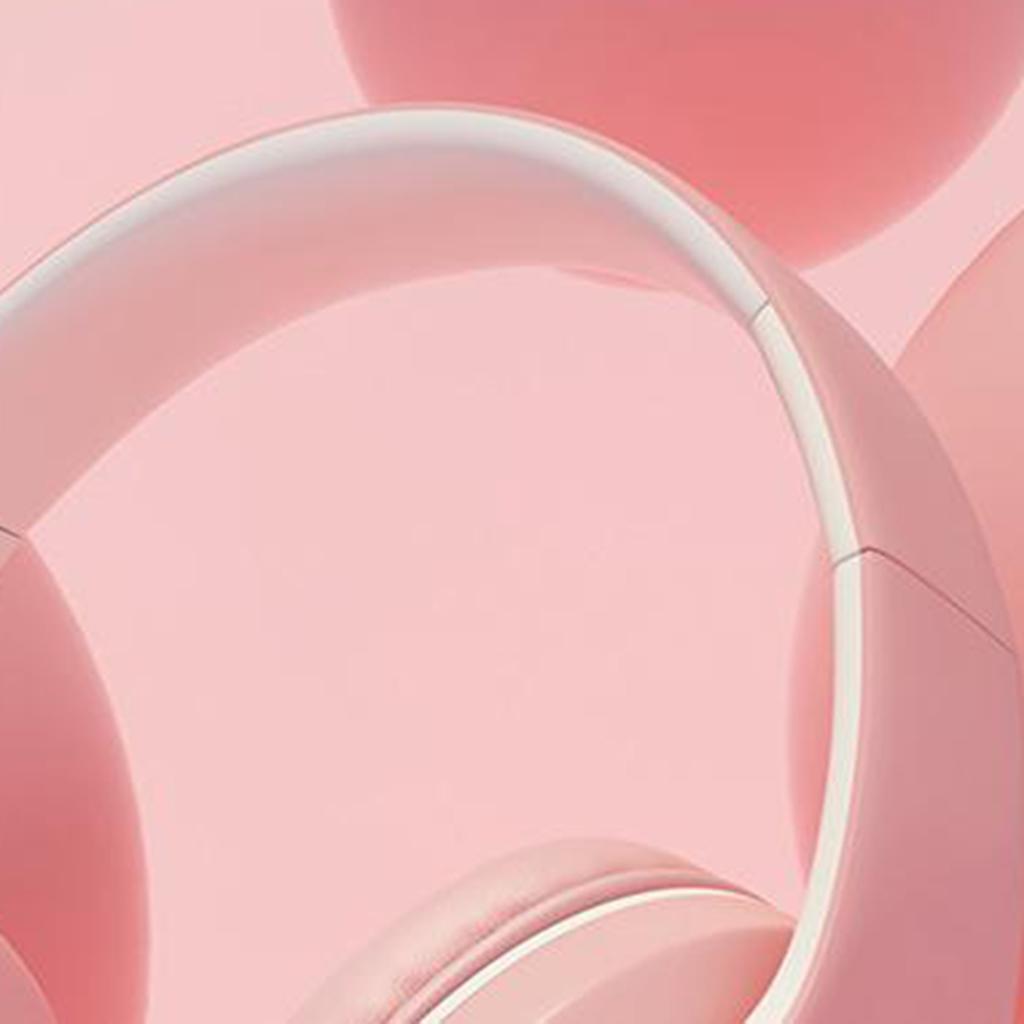 Macaron LED Noise Cancelling Headphones Bluetooth Headsets with Mic Yellow