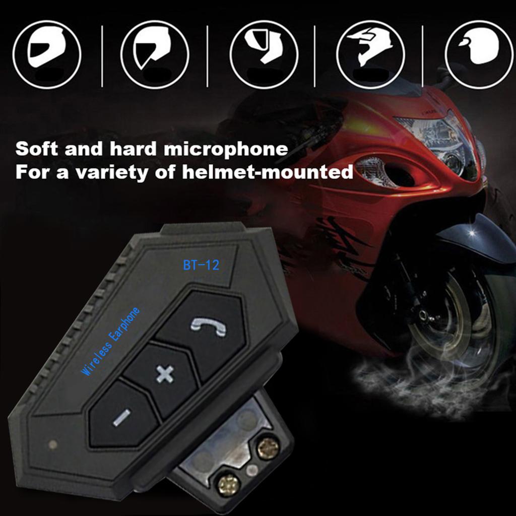10m Bluetooth Motorcycle Headset Helmet Interphone Intercom Headset