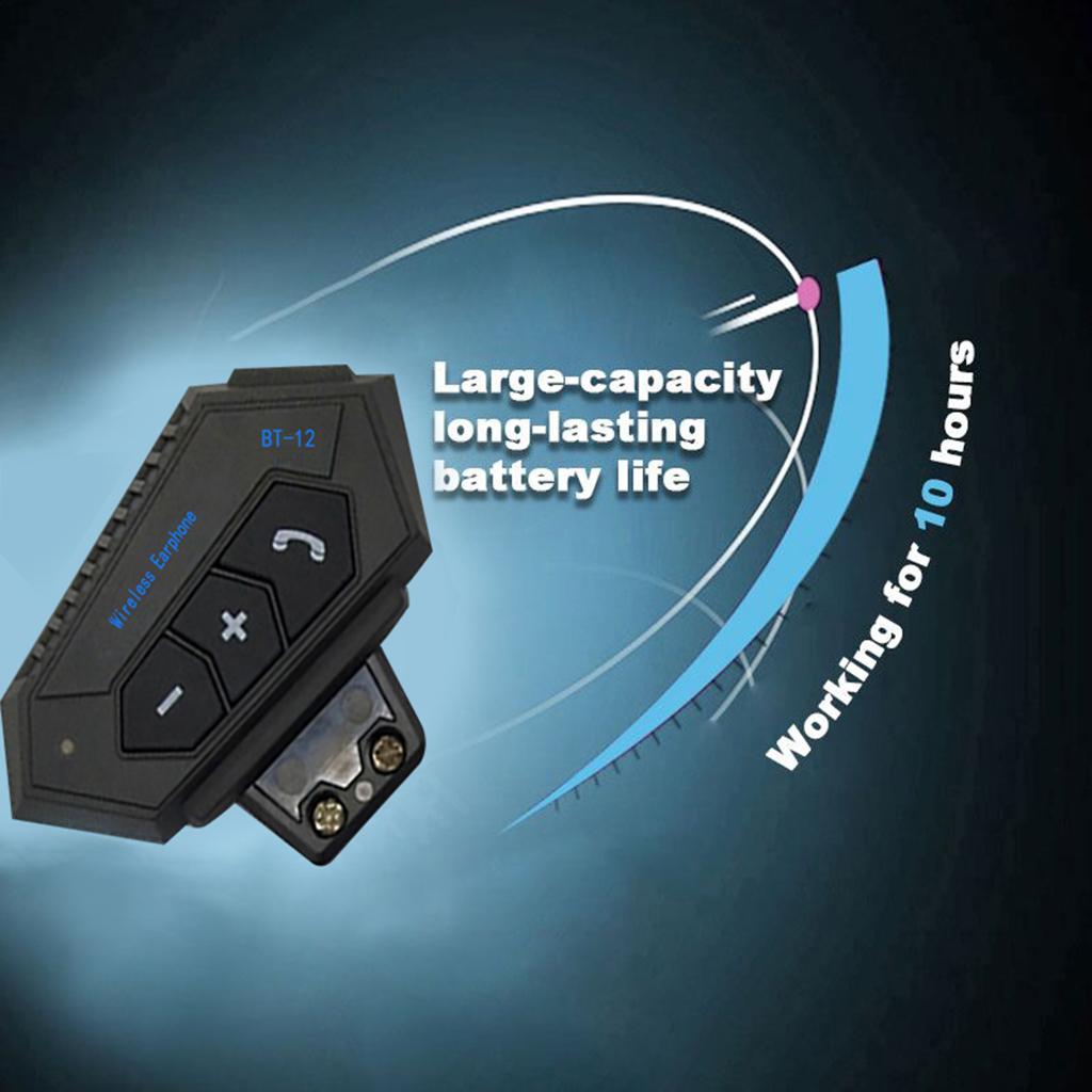 10m Bluetooth Motorcycle Headset Helmet Interphone Intercom Headset